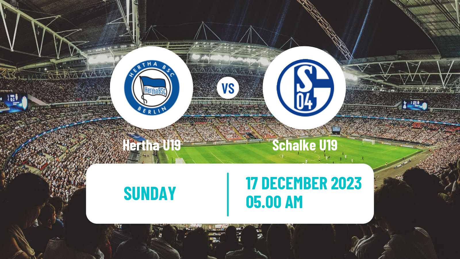 Soccer German DFB Junioren Pokal Hertha U19 - Schalke U19