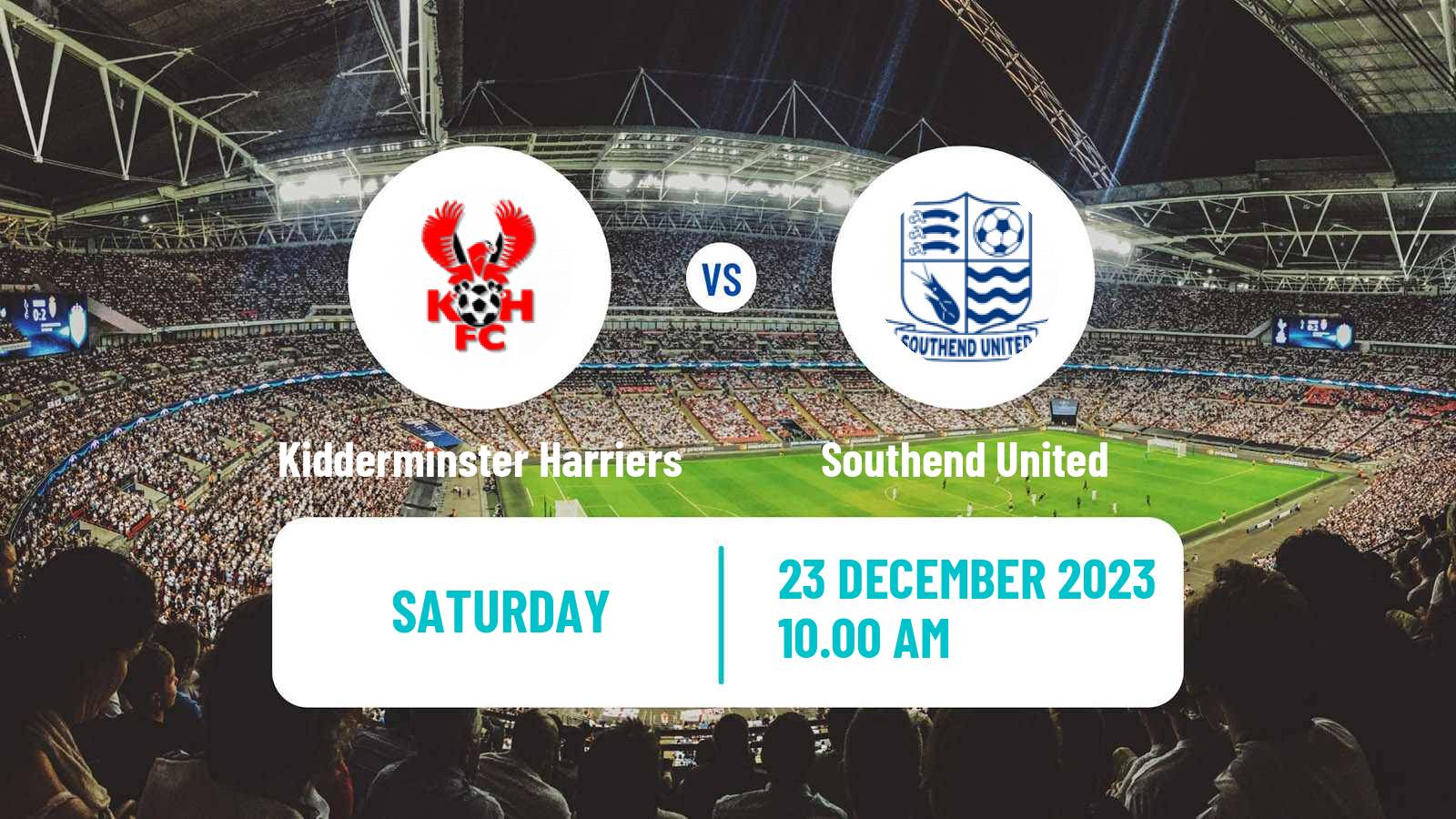 Soccer English National League Kidderminster Harriers - Southend United