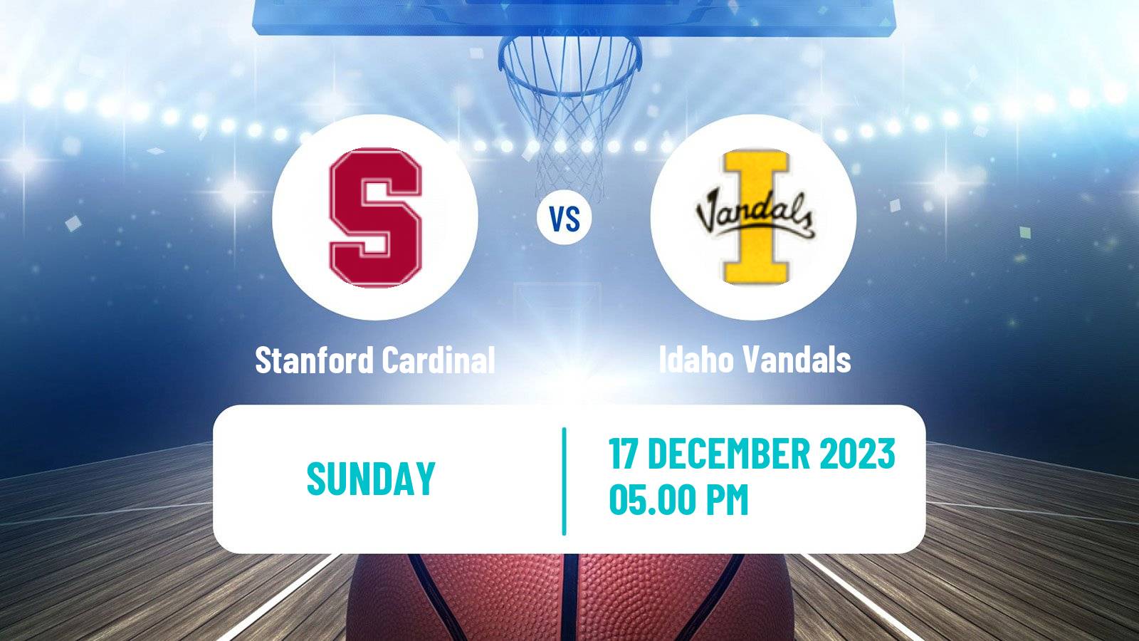Basketball NCAA College Basketball Stanford Cardinal - Idaho Vandals