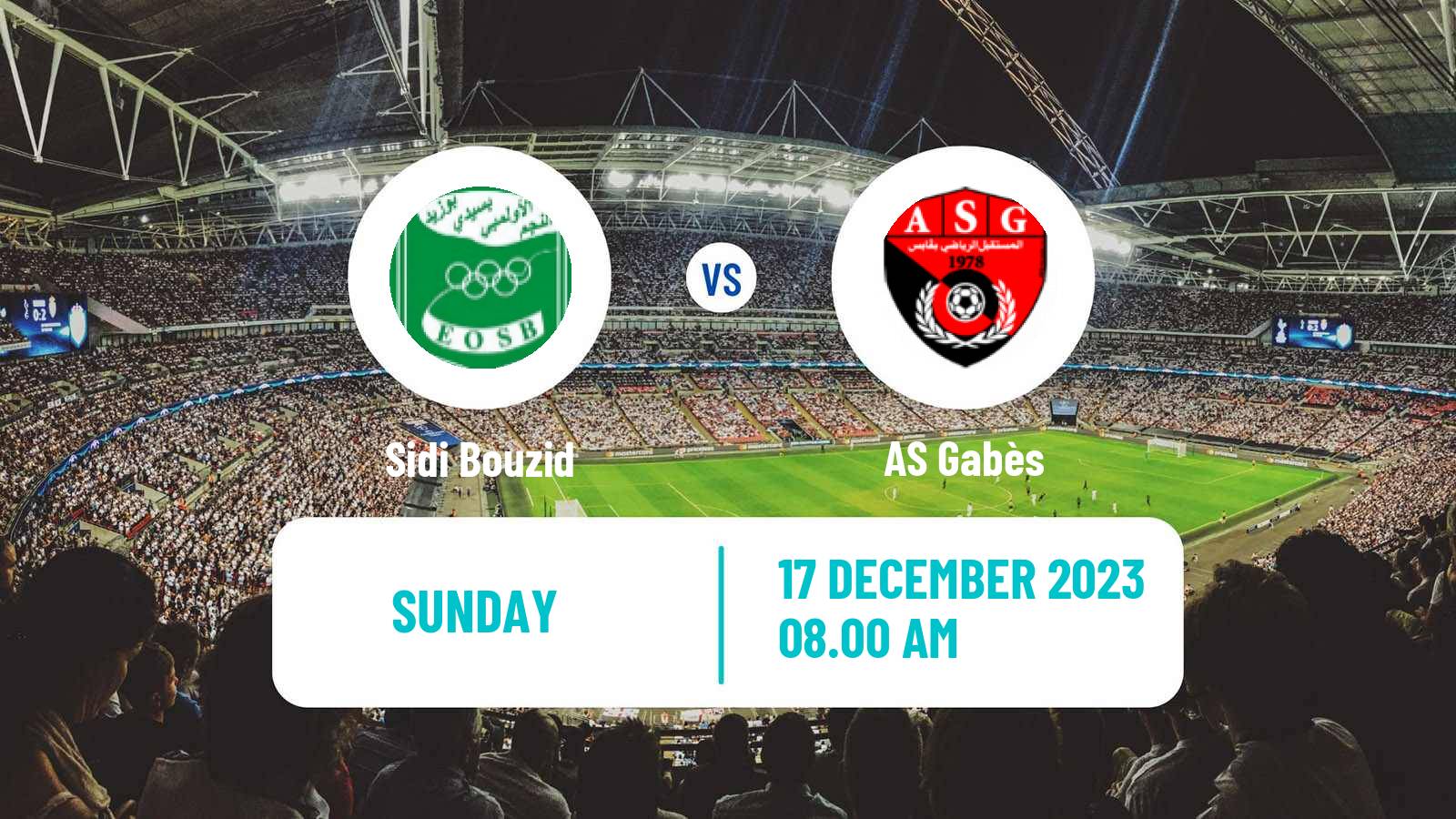 Soccer Tunisian Ligue 2 Sidi Bouzid - Gabès
