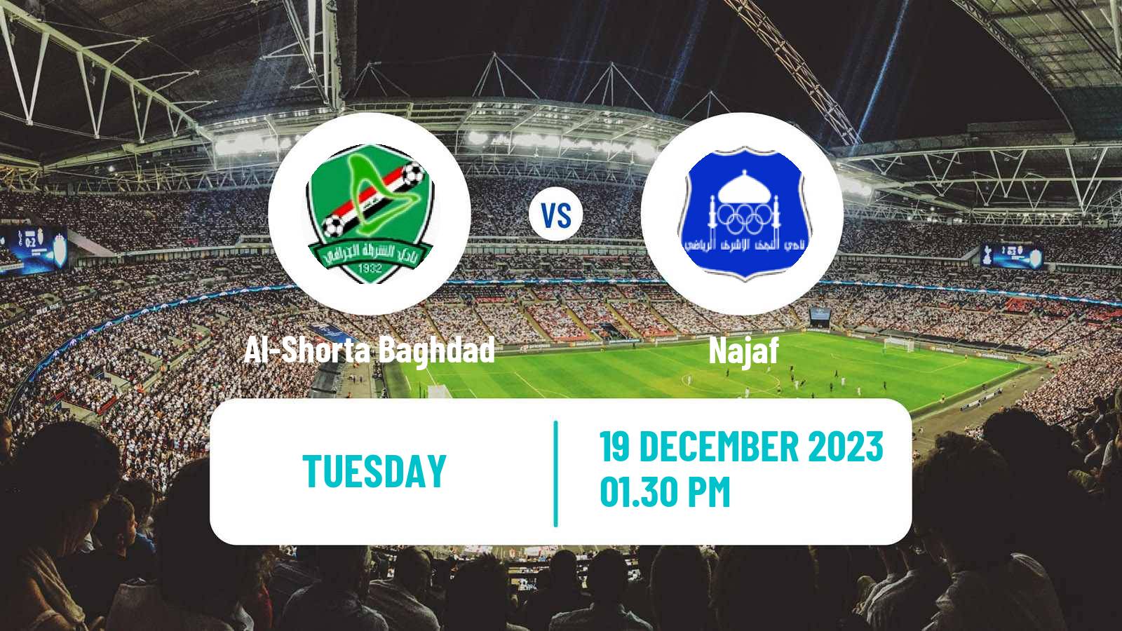 Soccer Iraqi Premier League Al-Shorta Baghdad - Najaf