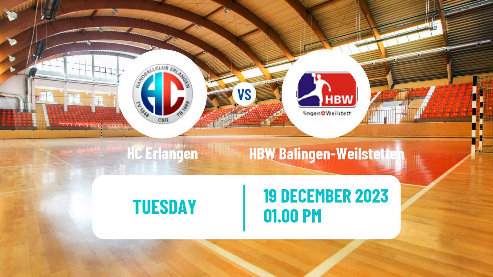 Handball German Bundesliga Handball Erlangen - HBW Balingen-Weilstetten