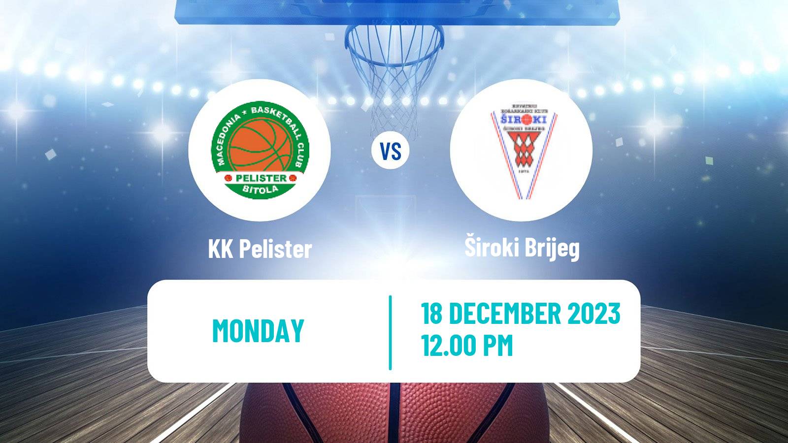 Basketball Adriatic League 2 Pelister - Široki Brijeg