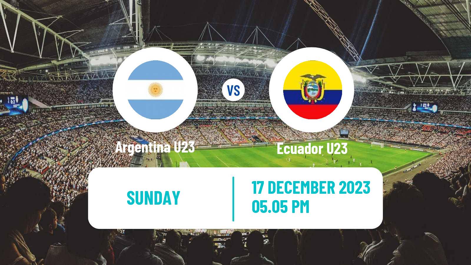 Soccer Friendly Argentina U23 - Ecuador U23