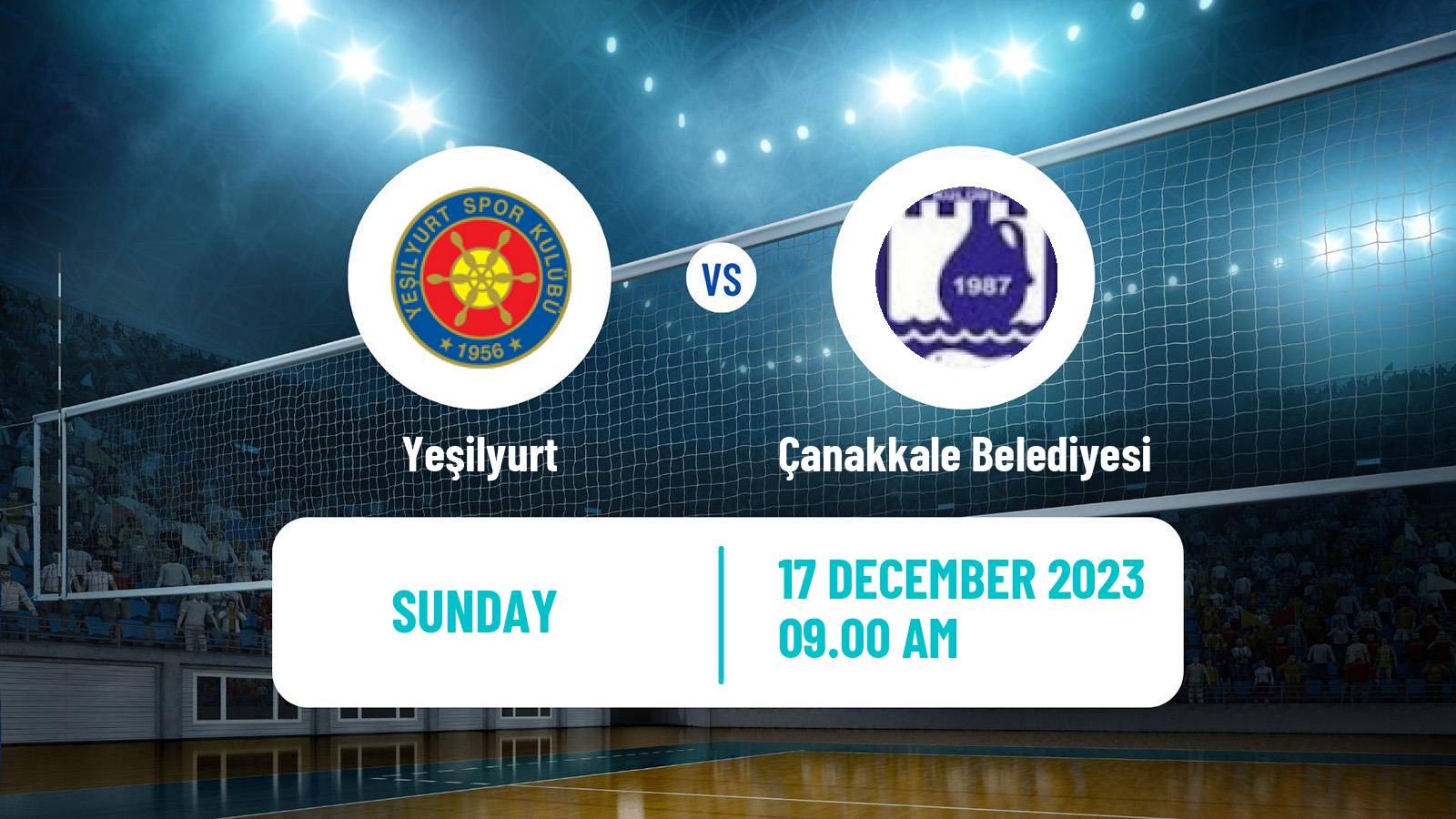 Volleyball Turkish 1 Ligi Volleyball Women Yeşilyurt - Çanakkale Belediyesi