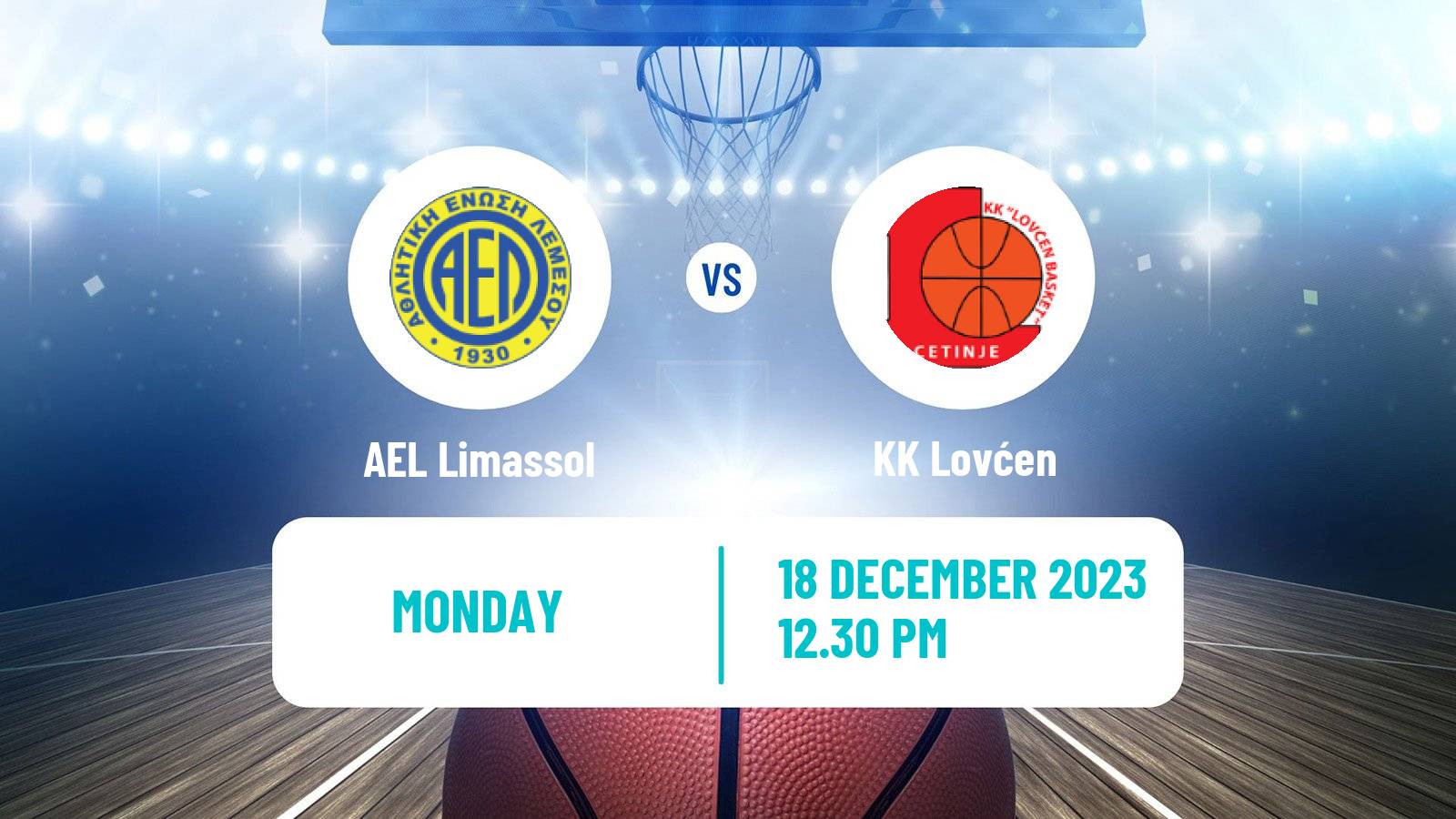 Basketball Balkan International Basketball League AEL Limassol - Lovćen