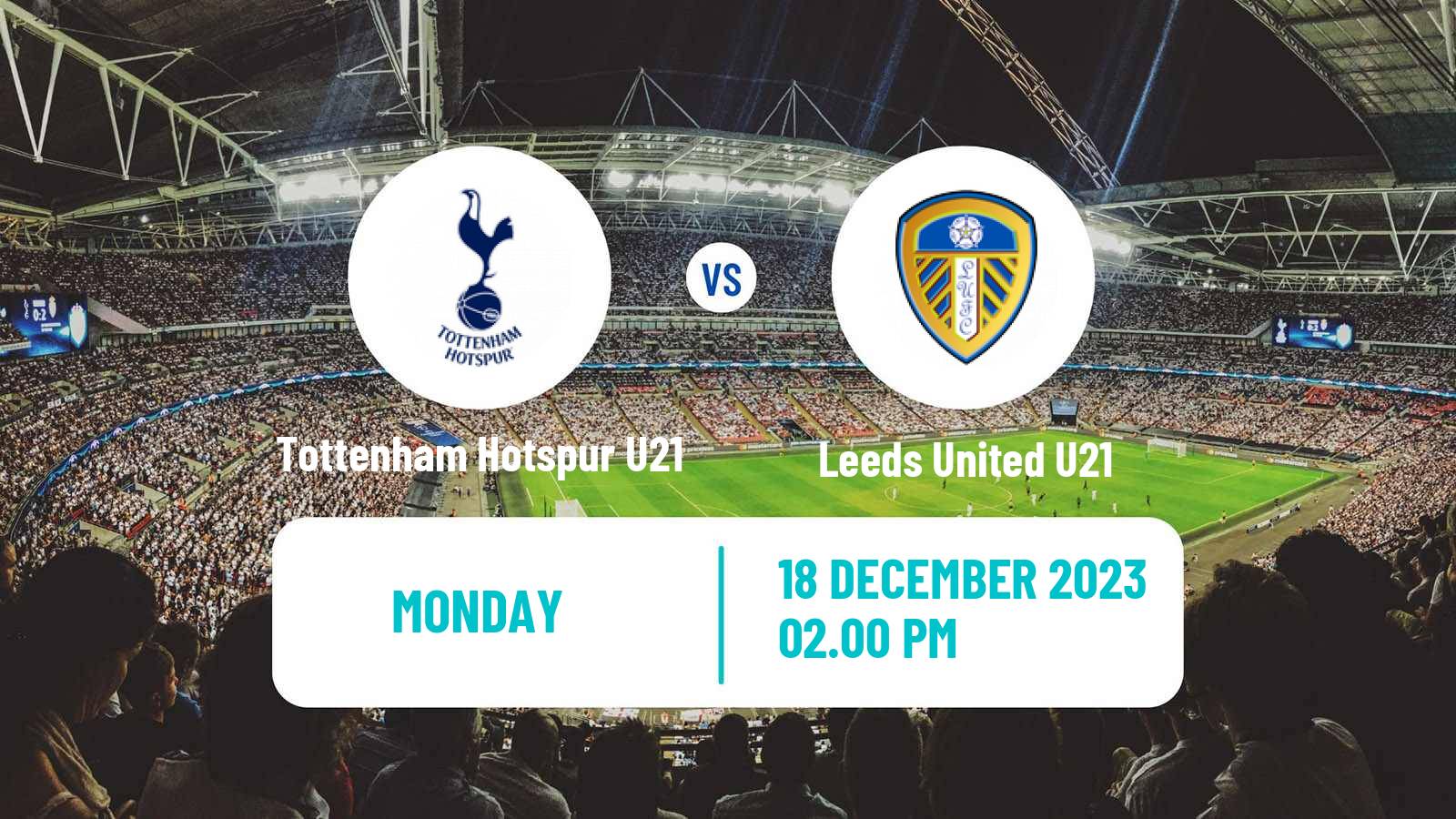 Soccer English Premier League 2 Tottenham Hotspur U21 - Leeds United U21