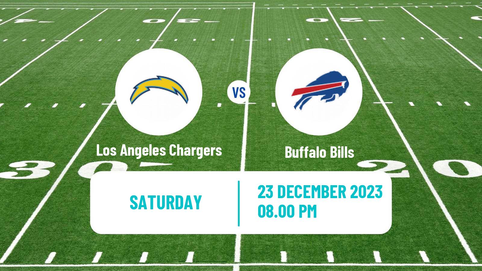 American football NFL Los Angeles Chargers - Buffalo Bills