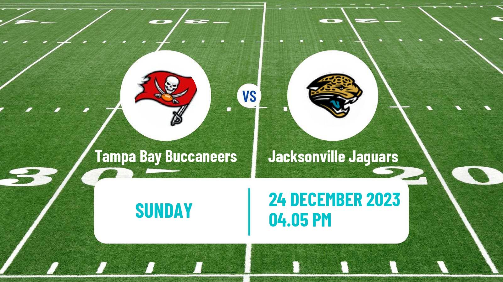 American football NFL Tampa Bay Buccaneers - Jacksonville Jaguars
