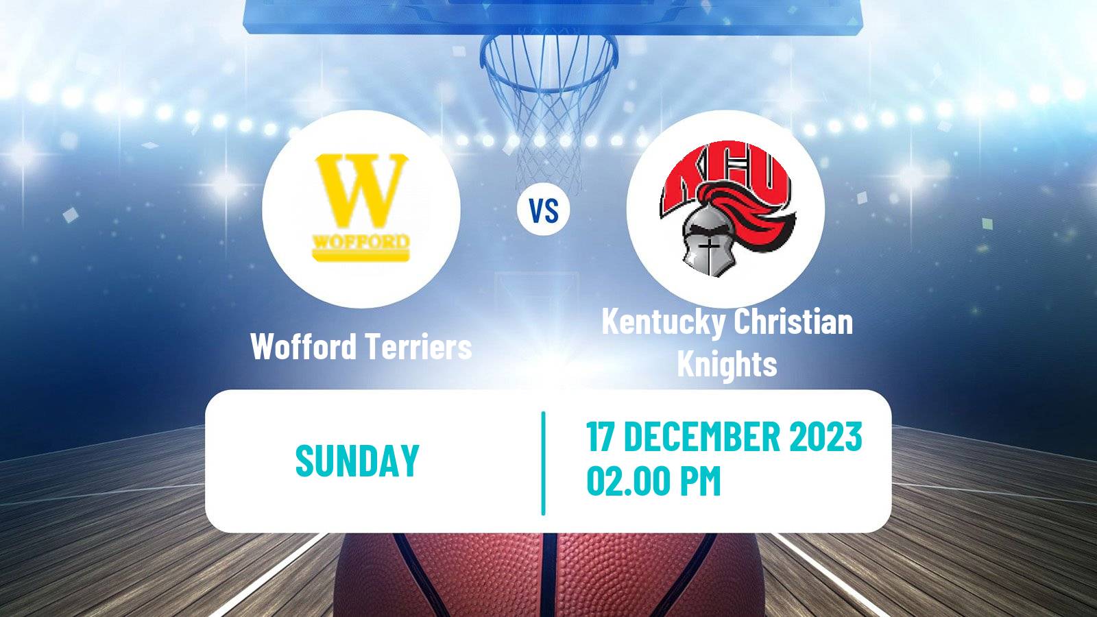 Basketball NCAA College Basketball Wofford Terriers - Kentucky Christian Knights