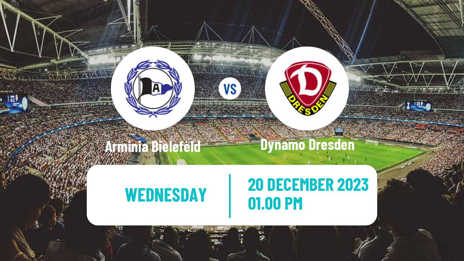 Soccer German 3 Bundesliga Arminia Bielefeld - Dynamo Dresden