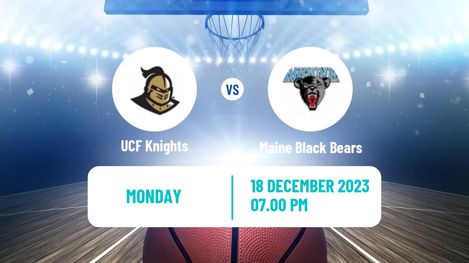 Basketball NCAA College Basketball UCF Knights - Maine Black Bears