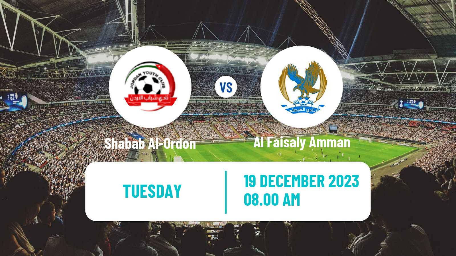Soccer Jordan Premier League Shabab Al-Ordon - Al Faisaly Amman