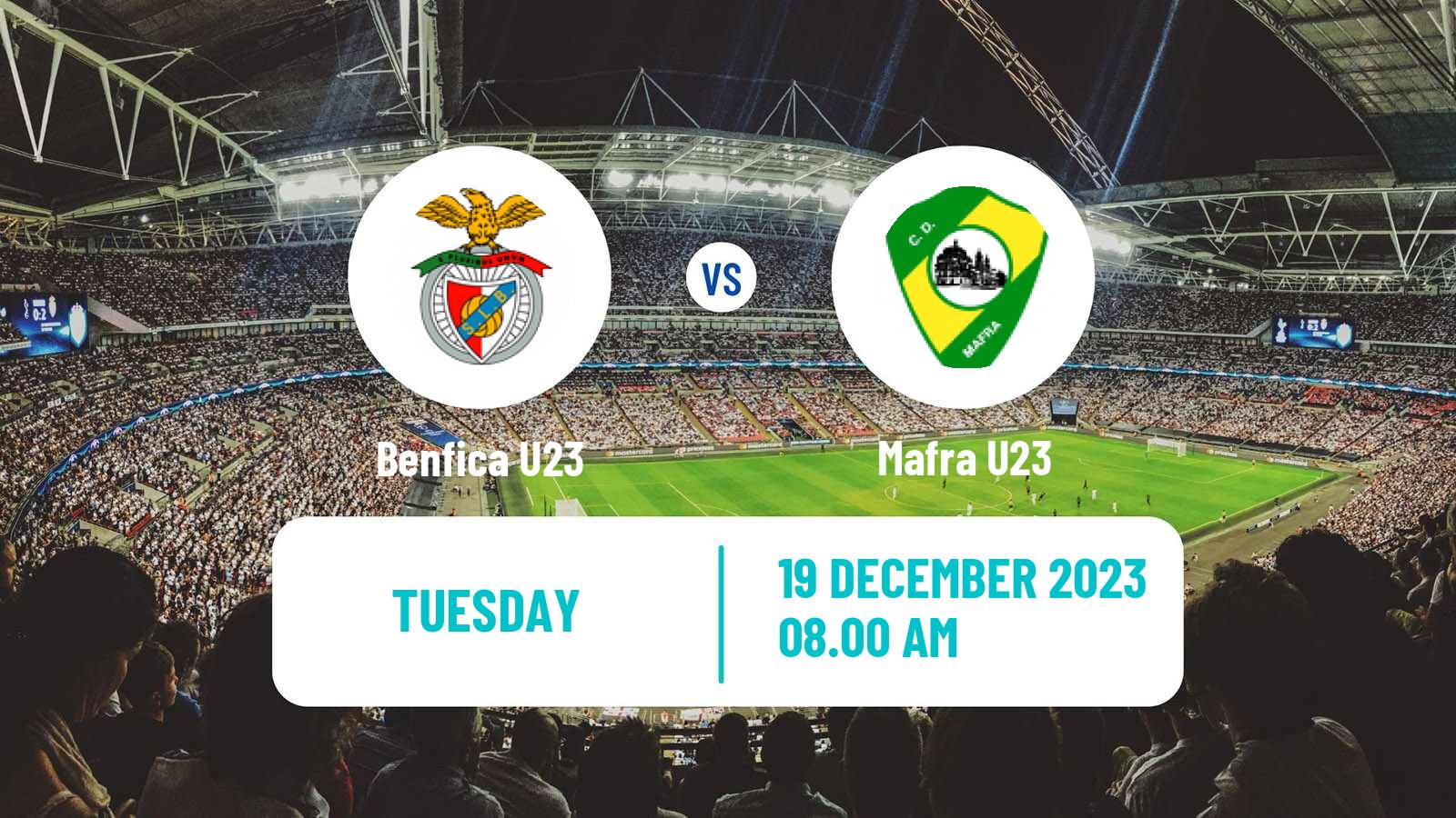 Soccer Portuguese Liga Revelacao U23 Benfica U23 - Mafra U23