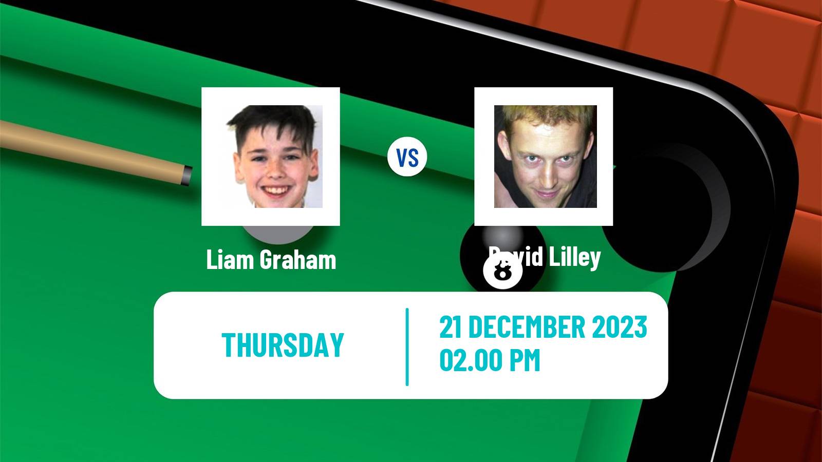 Snooker German Masters Liam Graham - David Lilley
