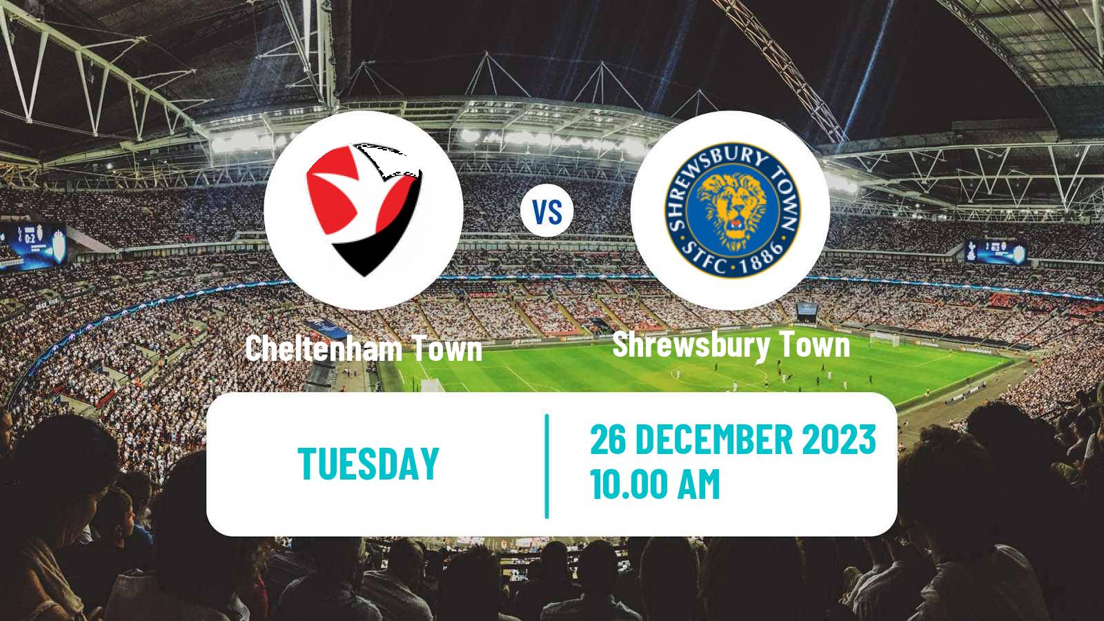 Soccer English League One Cheltenham Town - Shrewsbury Town