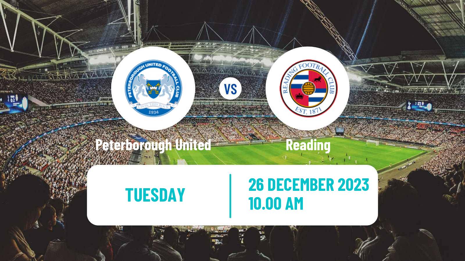 Soccer English League One Peterborough United - Reading