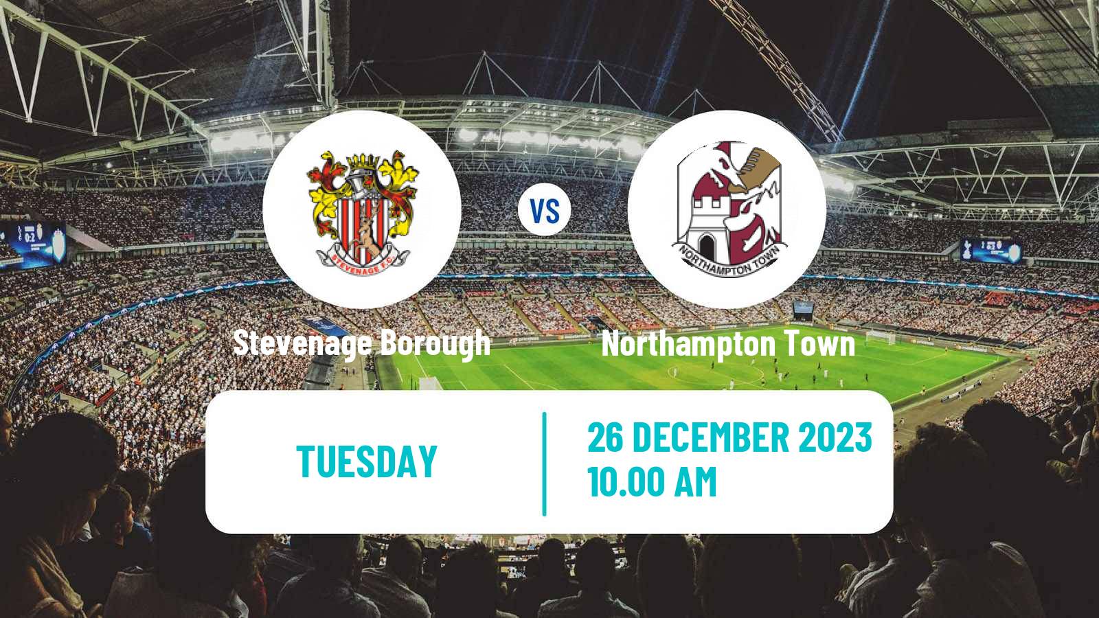 Soccer English League One Stevenage Borough - Northampton Town