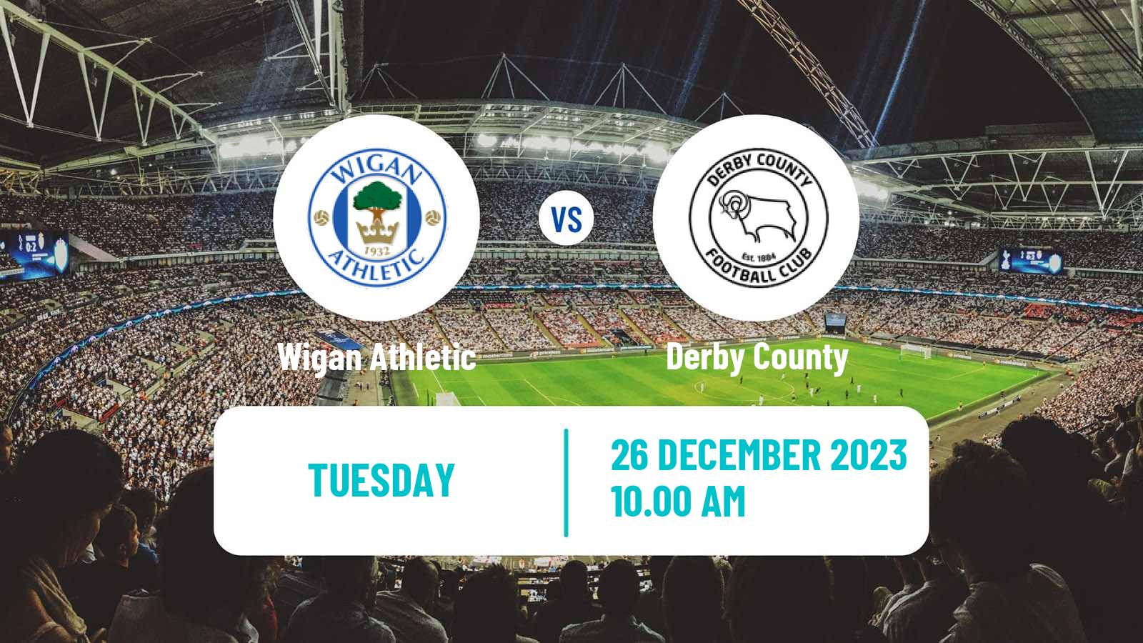 Soccer English League One Wigan Athletic - Derby County