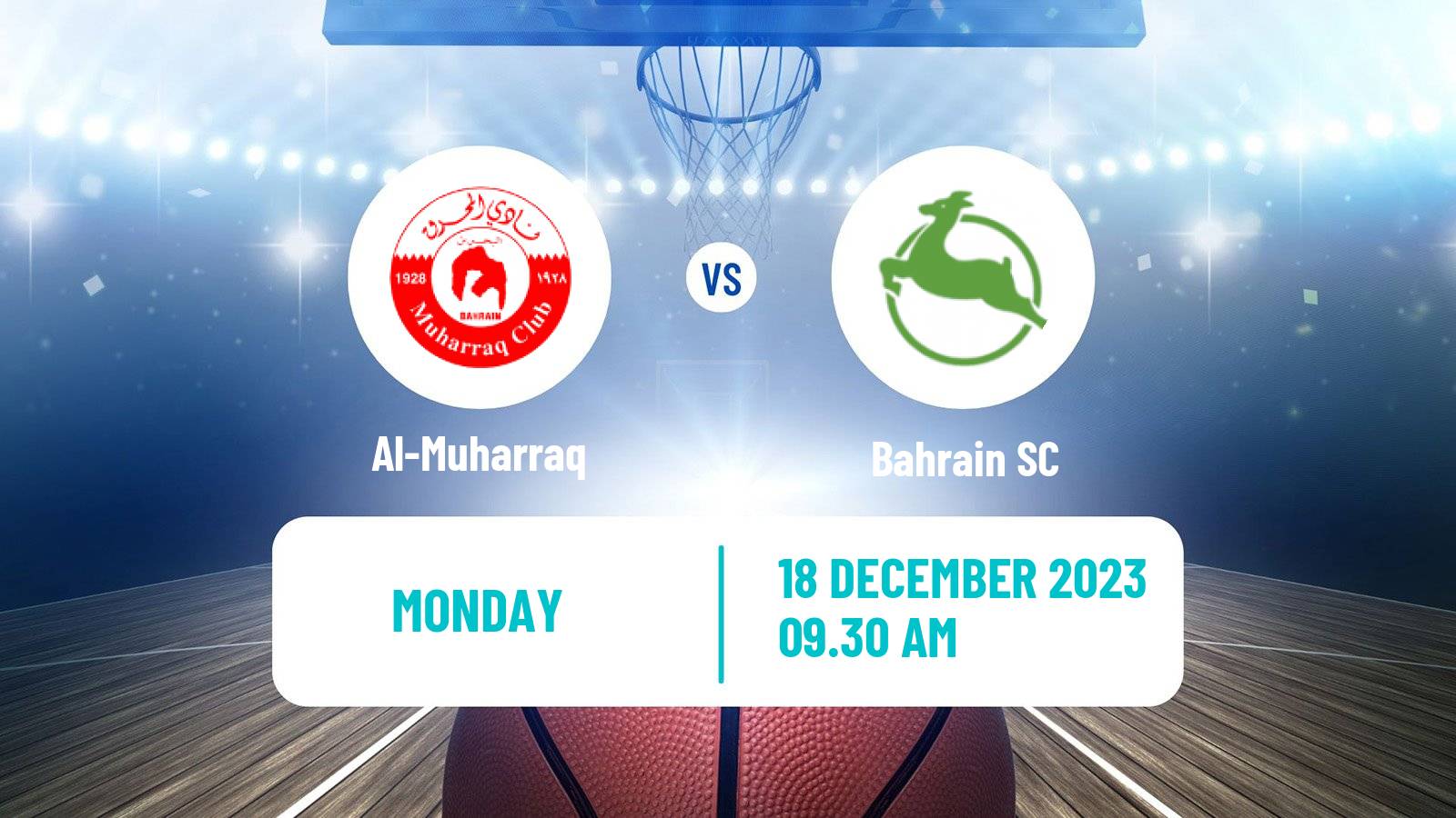 Basketball Bahraini Premier League Basketball Al-Muharraq - Bahrain SC