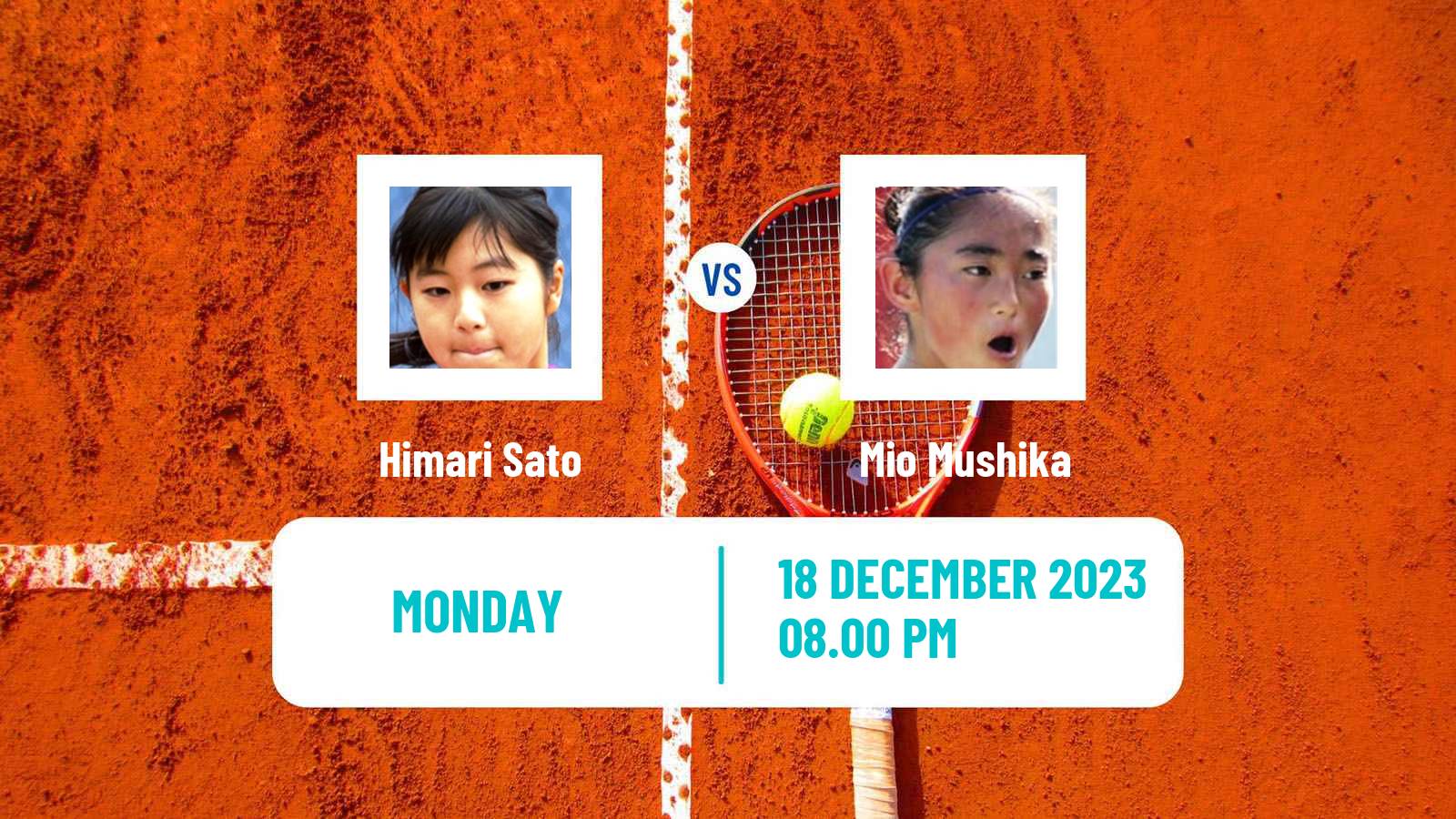 Tennis ITF W25 Papamoa Women Himari Sato - Mio Mushika