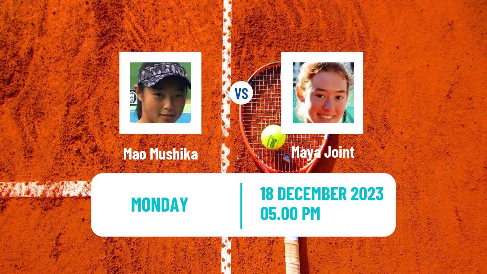 Tennis ITF W25 Papamoa Women Mao Mushika - Maya Joint