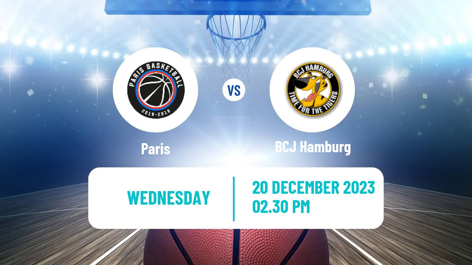 Basketball Eurocup Paris - BCJ Hamburg