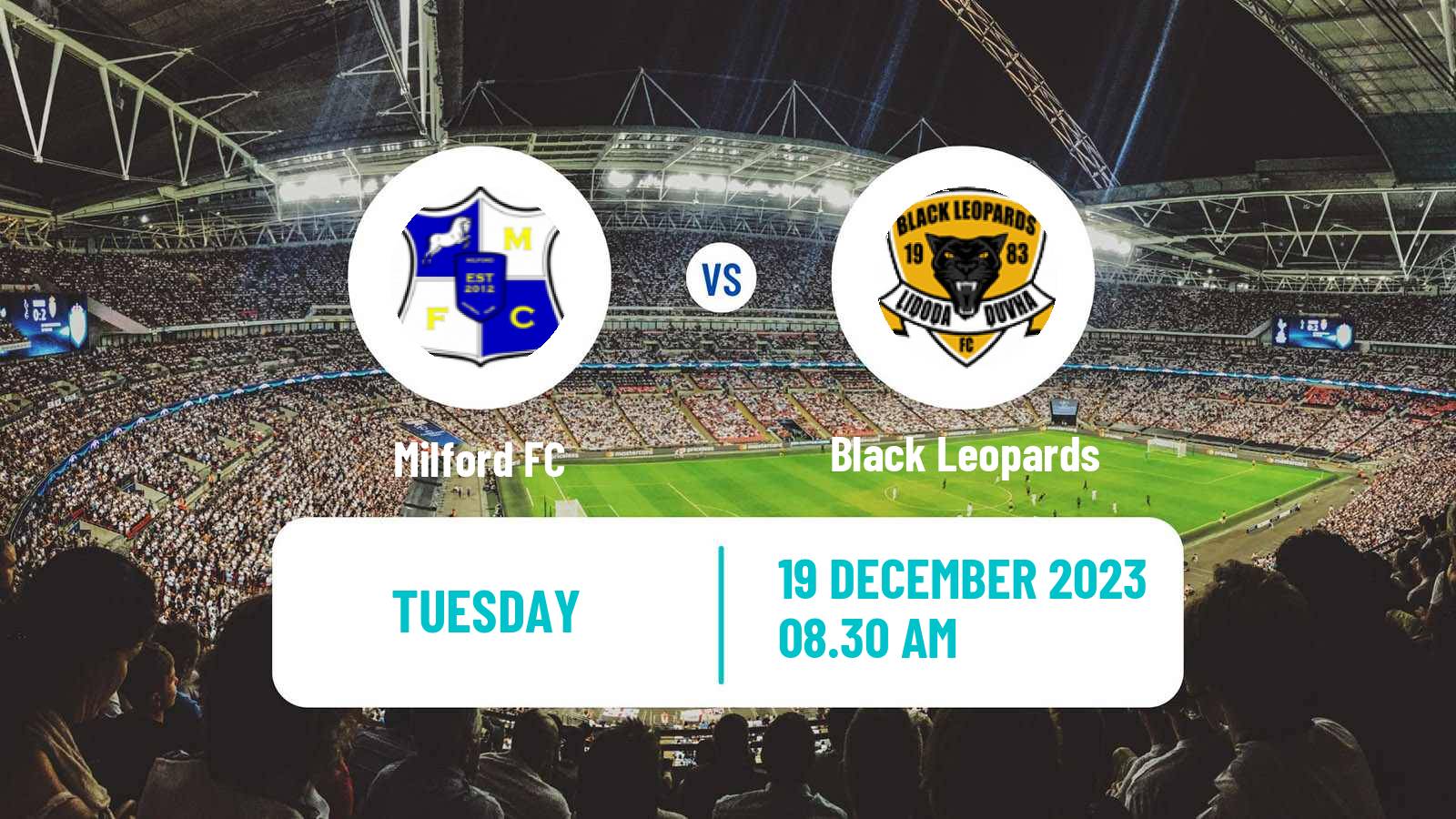 Soccer South African First Division Milford - Black Leopards