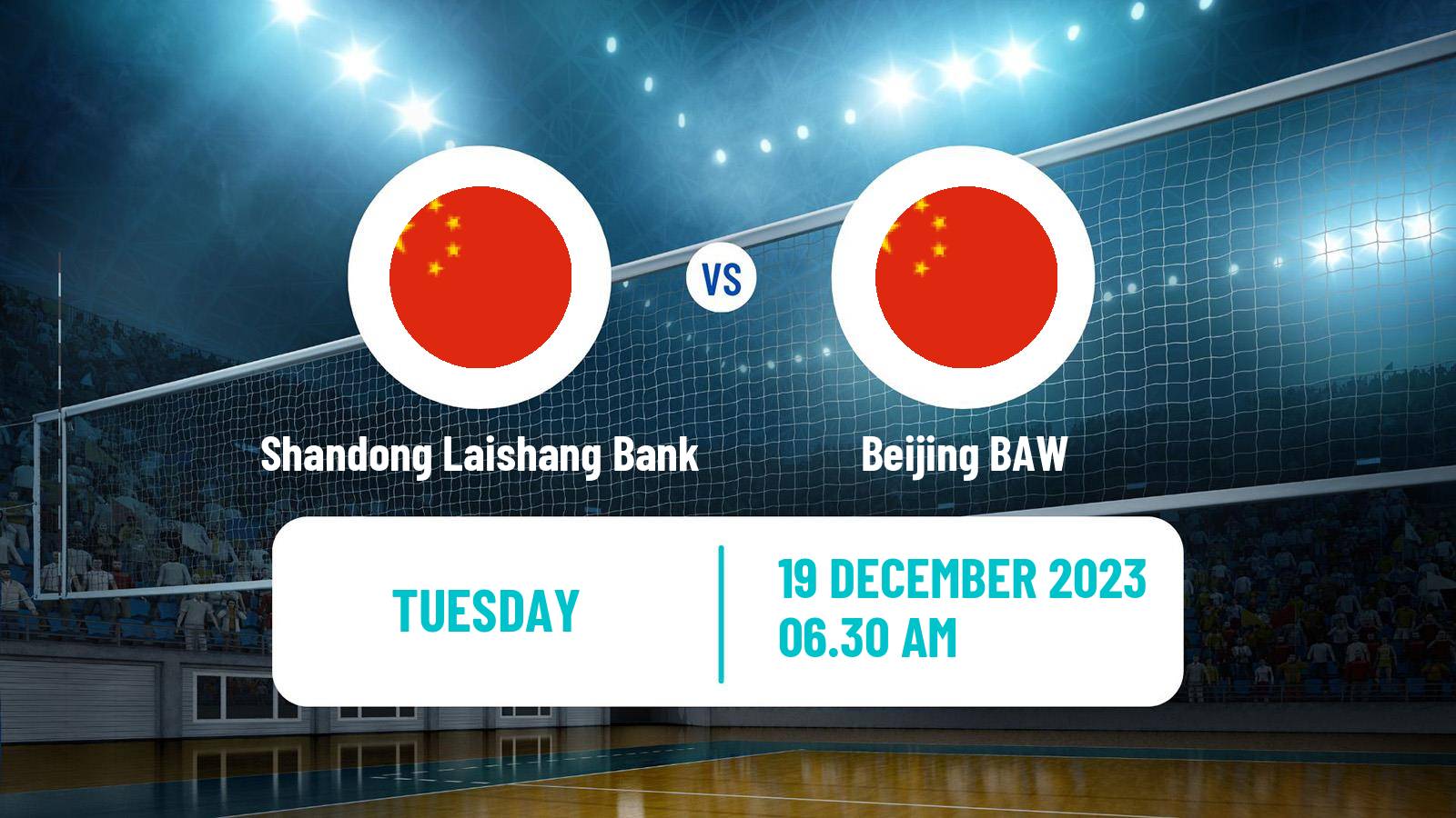 Volleyball Chinese CVL Women Shandong Laishang Bank - Beijing BAW