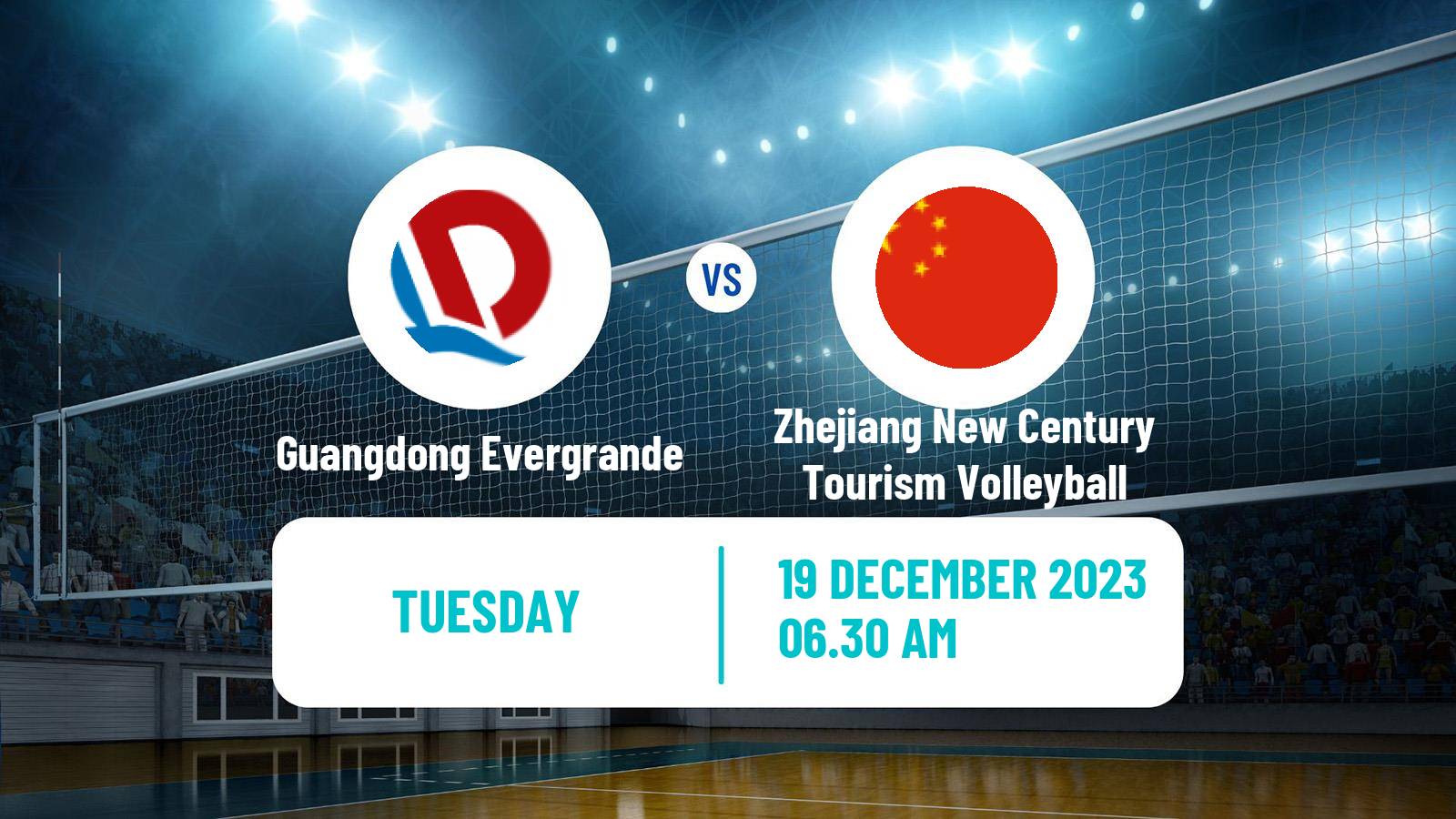 Volleyball Chinese CVL Women Guangdong Evergrande - Zhejiang New Century Tourism Volleyball
