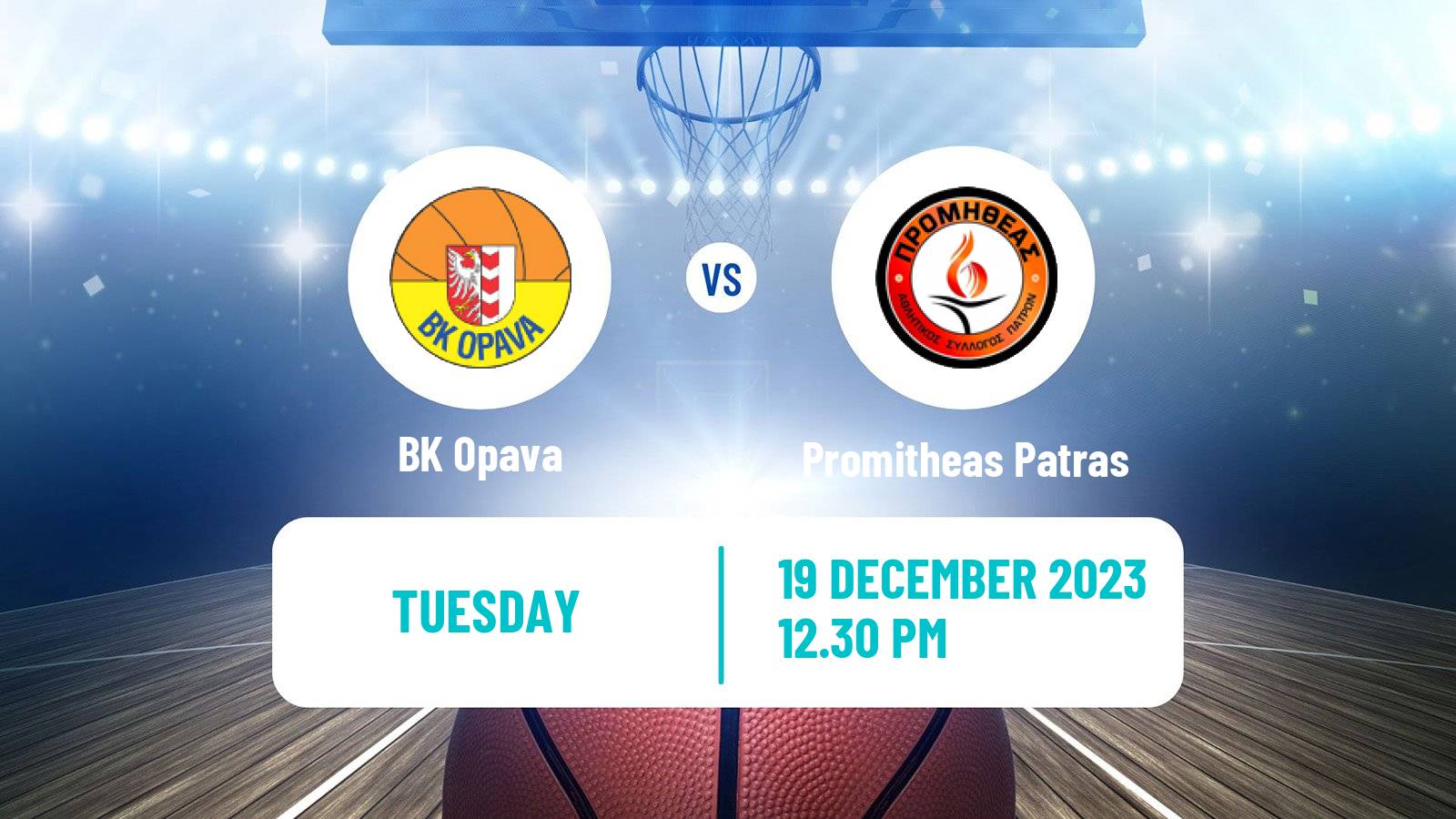 Basketball Champions League Basketball Opava - Promitheas Patras