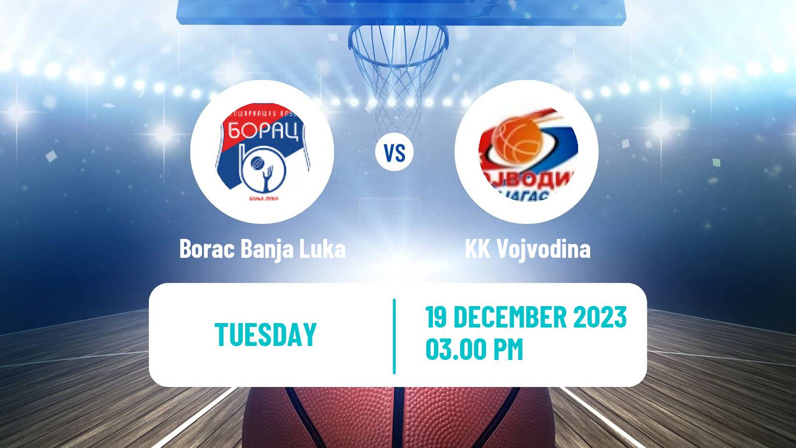 Basketball Adriatic League 2 Borac Banja Luka - Vojvodina
