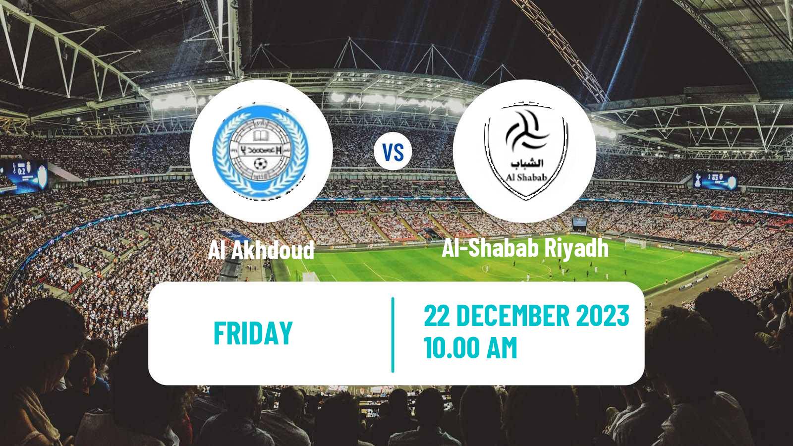 Soccer Saudi Professional League Al Akhdoud - Al-Shabab Riyadh