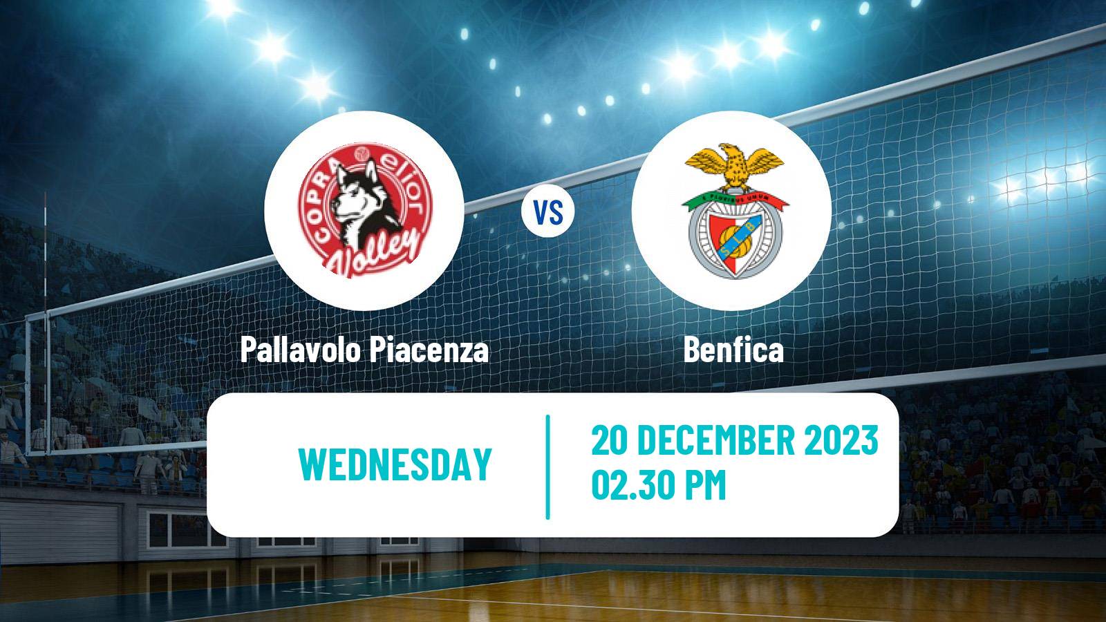 Volleyball CEV Champions League Pallavolo Piacenza - Benfica