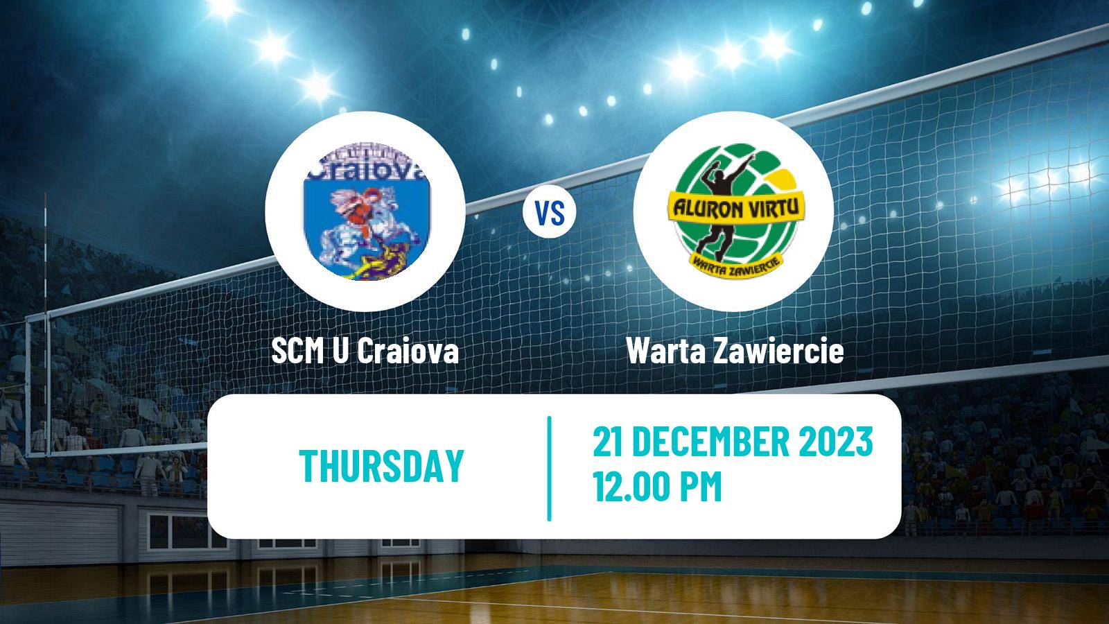 Volleyball CEV Cup SCM U Craiova - Warta Zawiercie