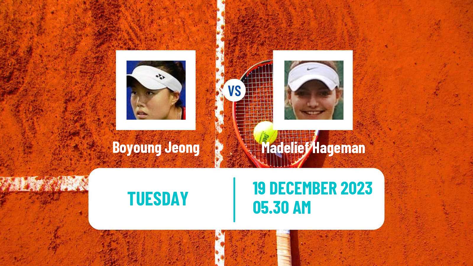 Tennis ITF W15 Antalya 37 Women Boyoung Jeong - Madelief Hageman