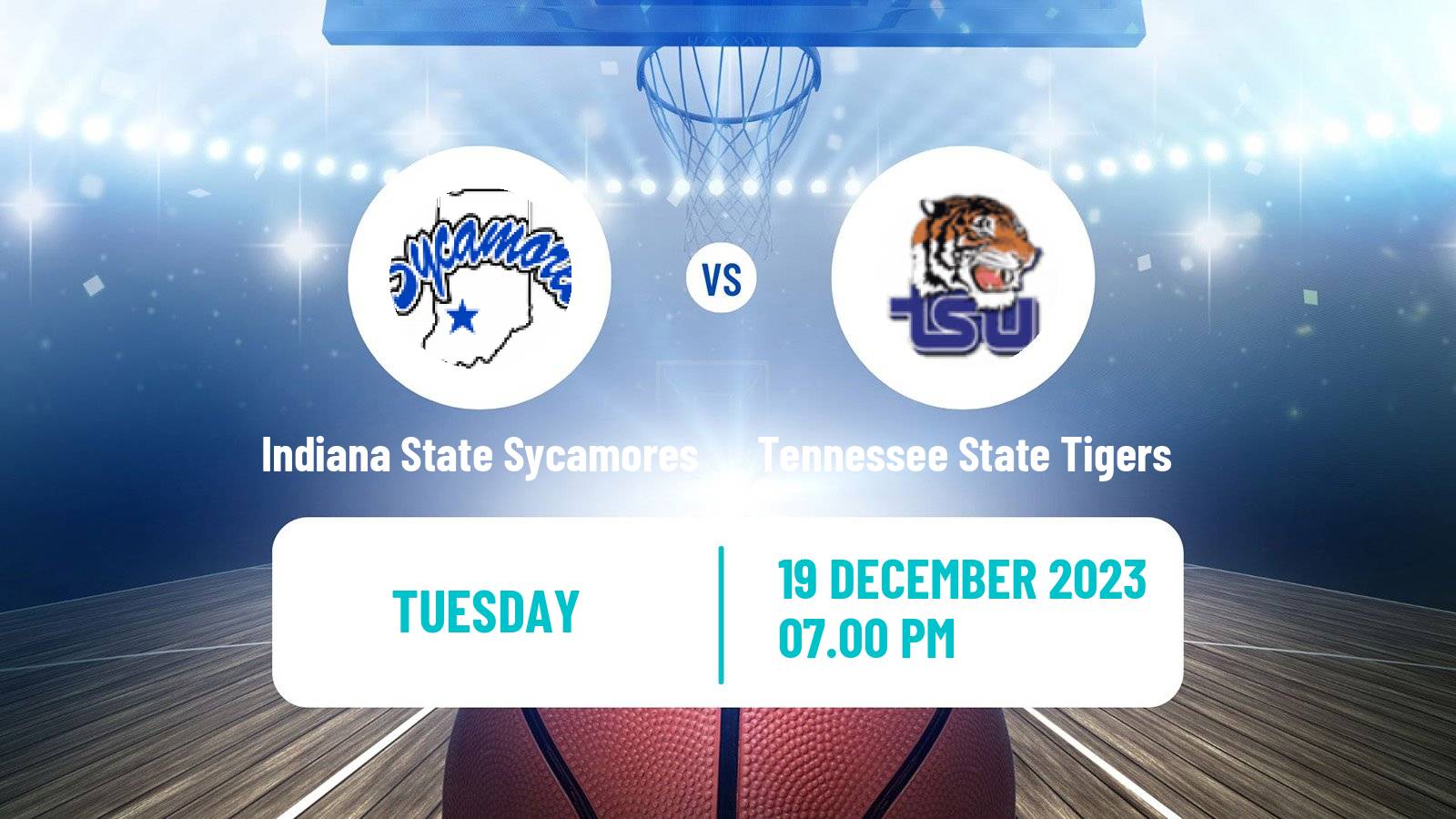 Basketball NCAA College Basketball Indiana State Sycamores - Tennessee State Tigers