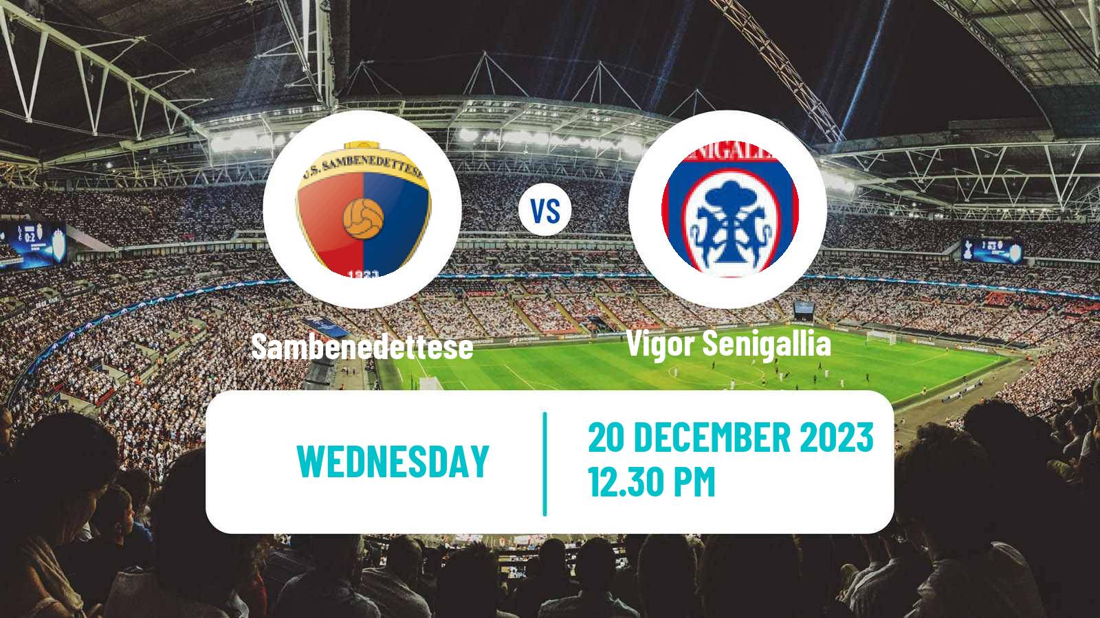 Soccer Italian Serie D - Group F Sambenedettese - Vigor Senigallia