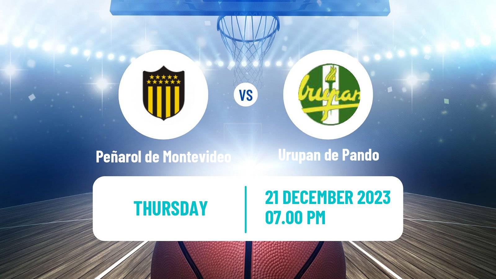 Basketball Uruguayan Liga Basketball Peñarol de Montevideo - Urupan de Pando