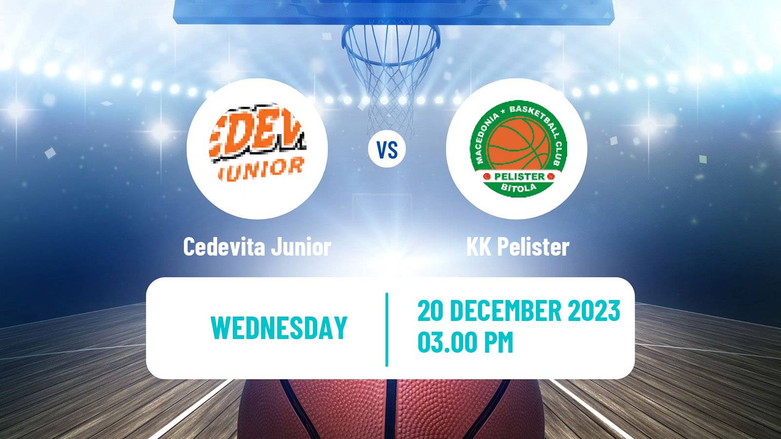 Basketball Adriatic League 2 Cedevita Junior - Pelister