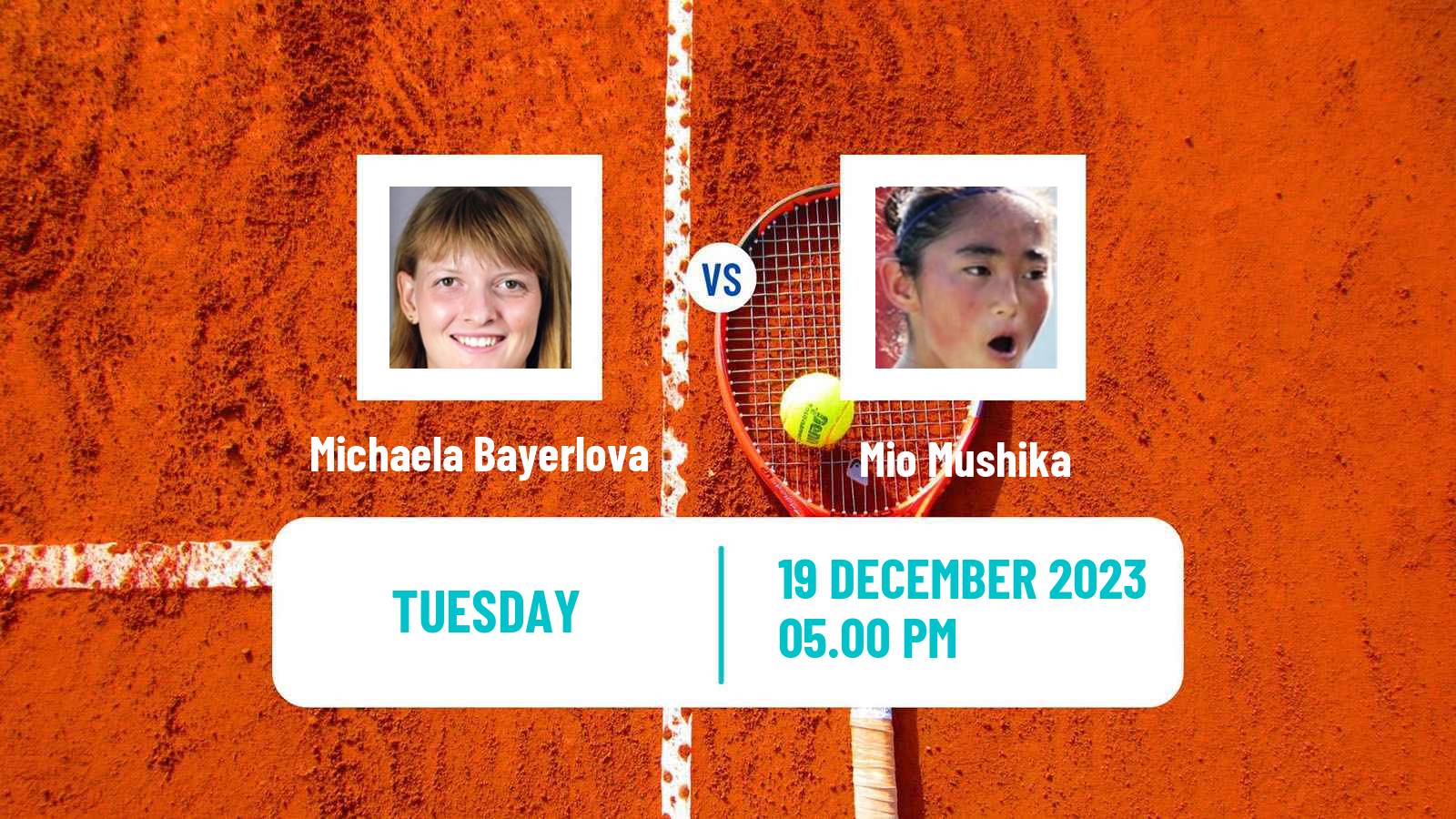 Tennis ITF W25 Papamoa Women Michaela Bayerlova - Mio Mushika