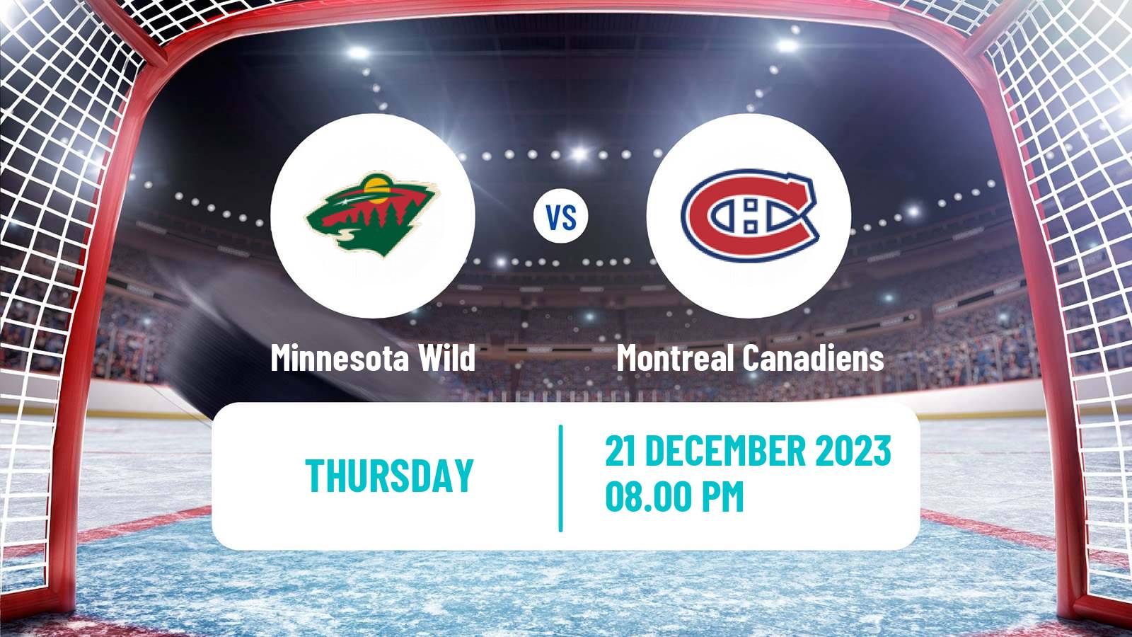 Hockey NHL Minnesota Wild - Montreal Canadiens