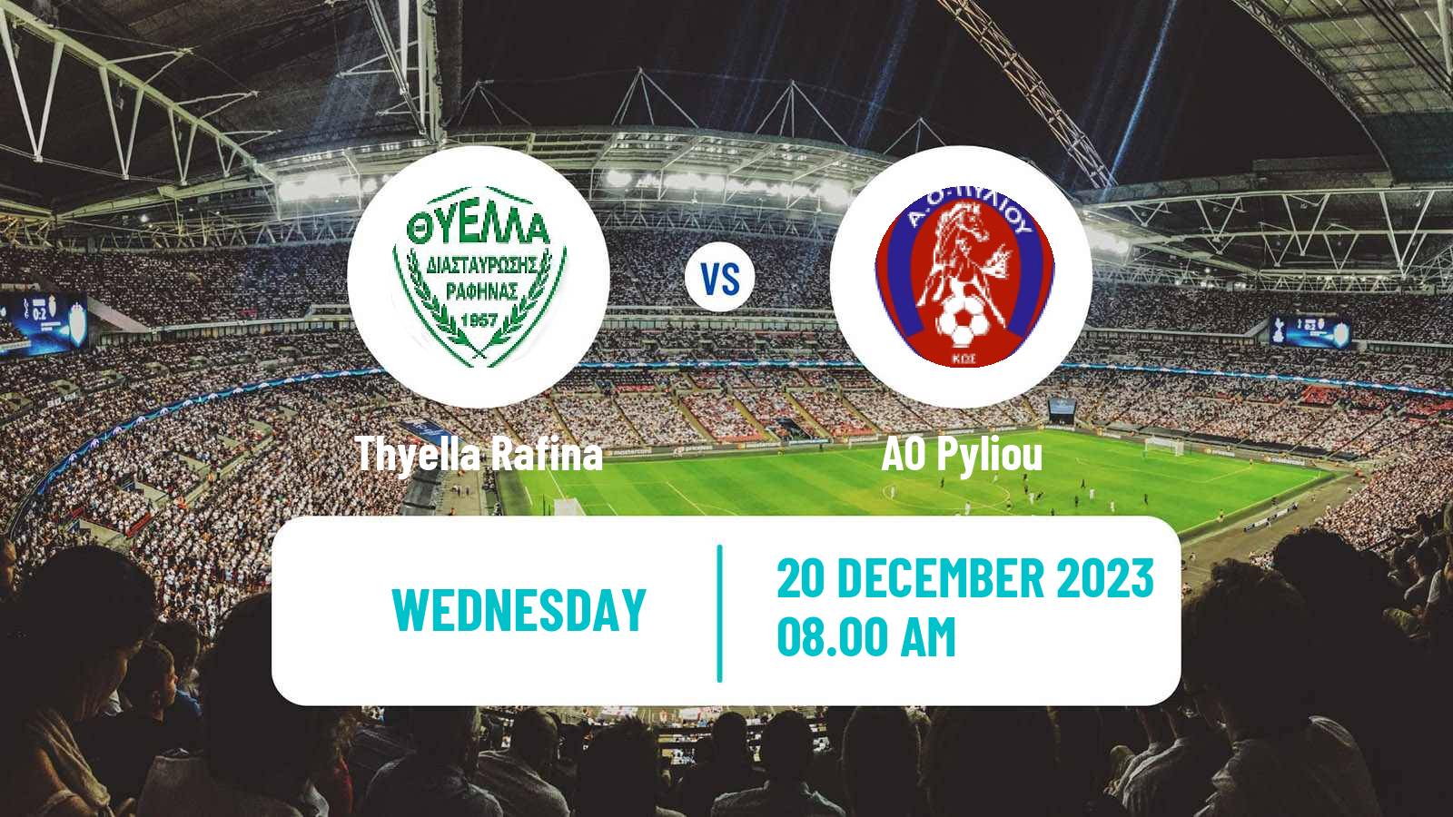 Soccer Greek Gamma Ethniki - Group 3 Thyella Rafina - Pyliou