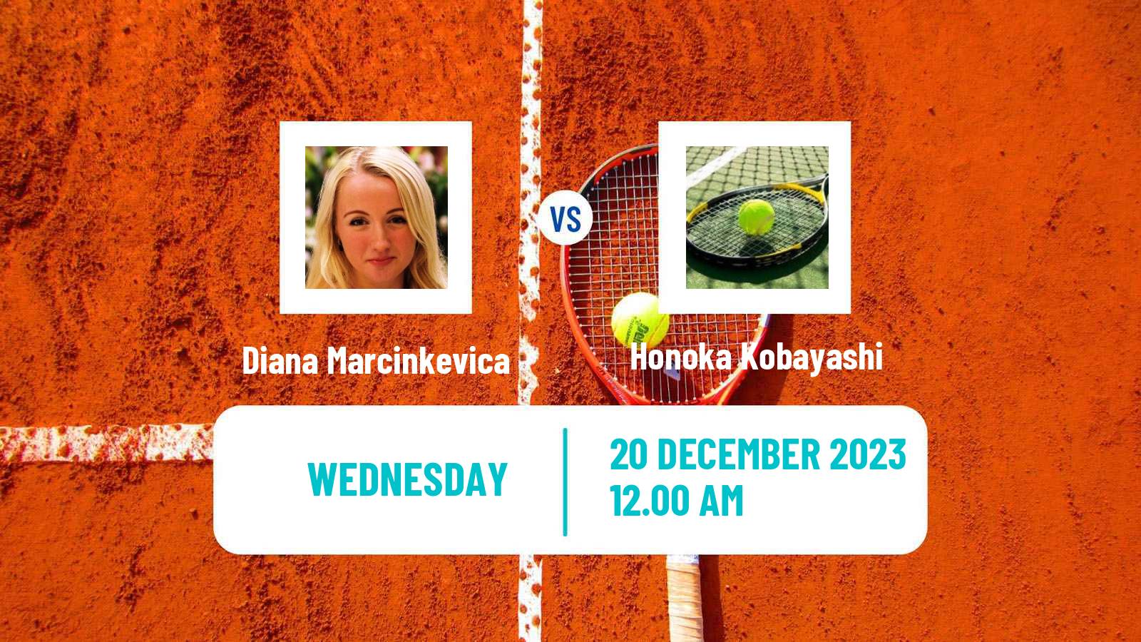 Tennis ITF W25 Solapur Women Diana Marcinkevica - Honoka Kobayashi