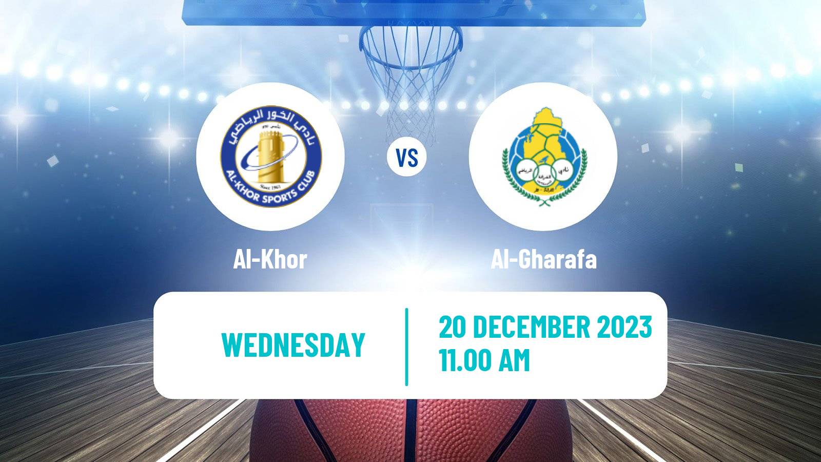 Basketball Qatar Basketball League Al-Khor - Al-Gharafa