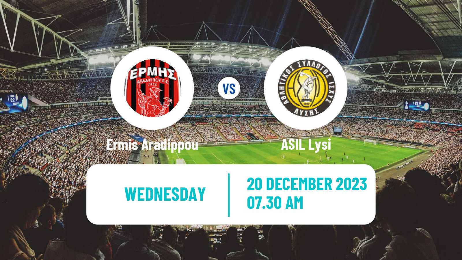 Soccer Cypriot Division 2 Ermis Aradippou - ASIL Lysi