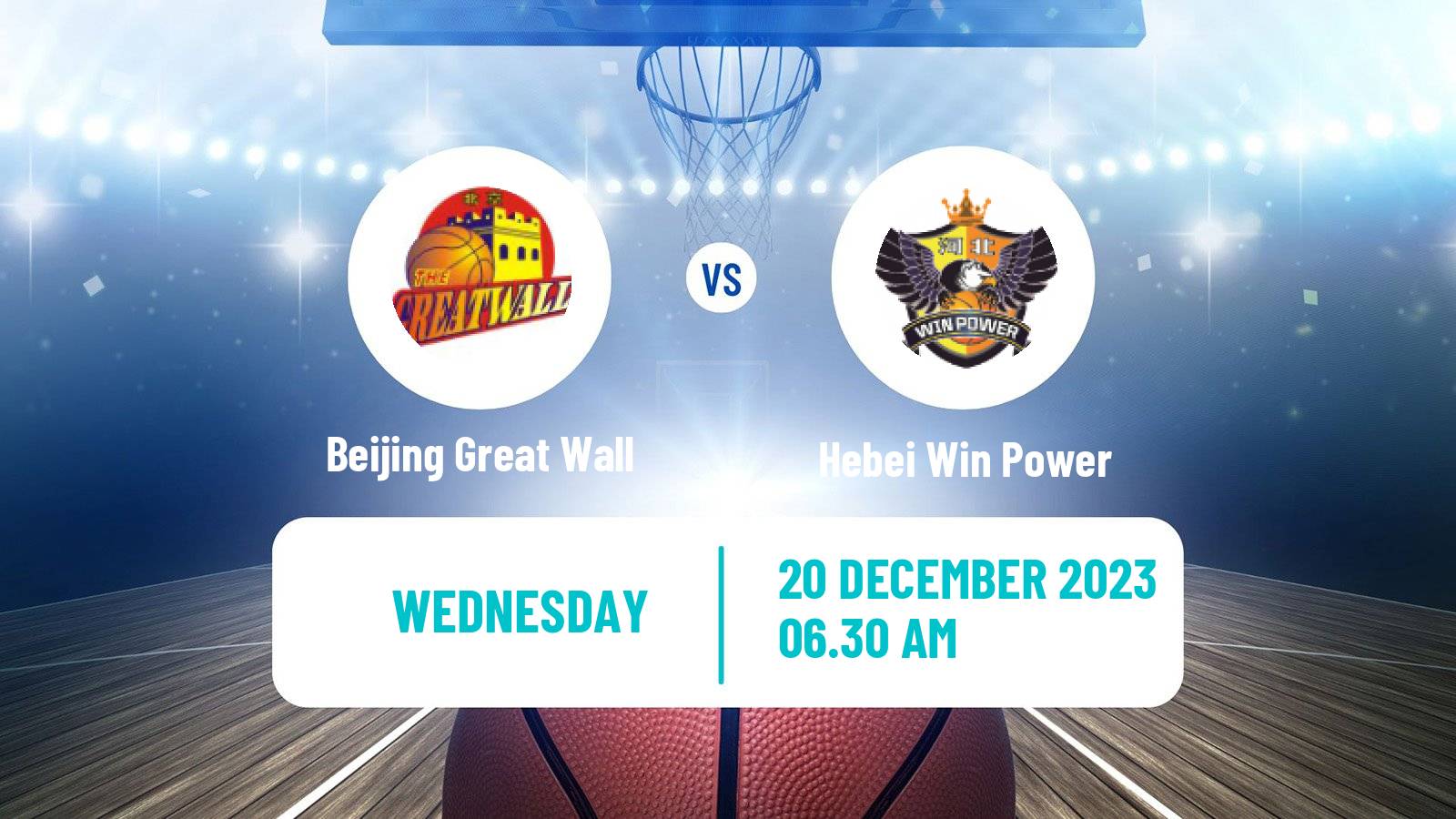 Basketball WCBA Beijing Great Wall - Hebei Win Power