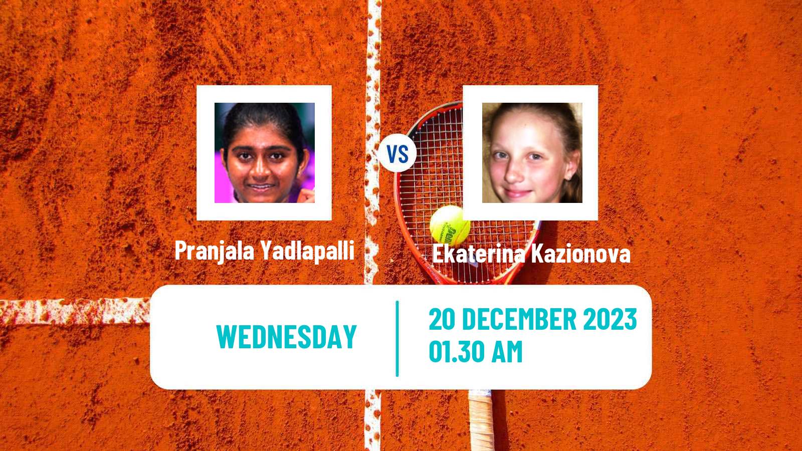 Tennis ITF W25 Solapur Women Pranjala Yadlapalli - Ekaterina Kazionova