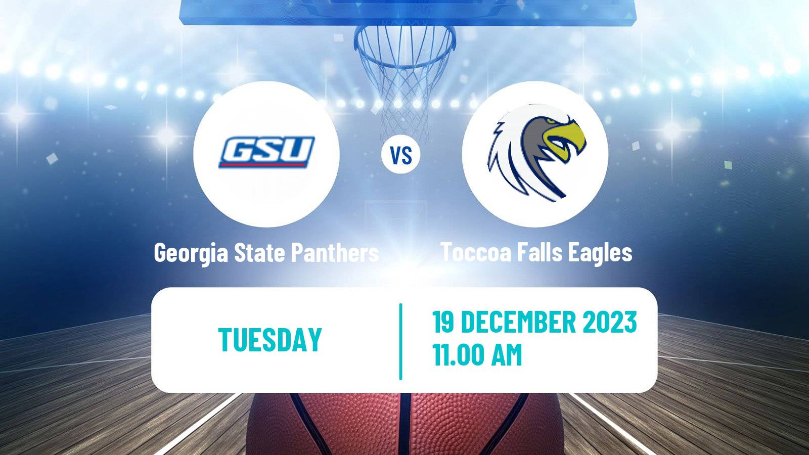Basketball NCAA College Basketball Georgia State Panthers - Toccoa Falls Eagles