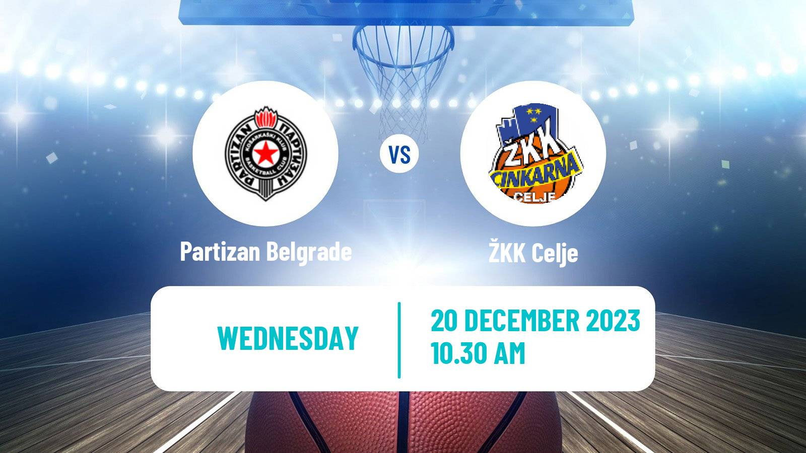 Basketball WABA League Partizan Belgrade - Celje